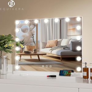 Equivera Hollywood Spiegel - Hollywood Spiegel met Verlichting - Make-up Spiegel - Hollywood Mirror