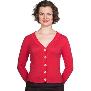 Dancing Days - JUNE Cardigan - L - Rood