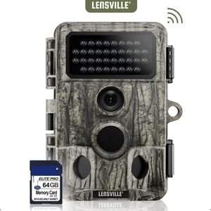 TR230 Wildcamera met Nachtzicht en Wifi – 48MP 2.7K – Betere Wifi met Nieuwe App - Wildcamera voor Buiten – Incl. 64GB SD-kaart