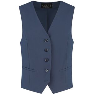 Gents - Gilet heren - Gilet - Polyblend - Royal Blue - Maat XS/XS