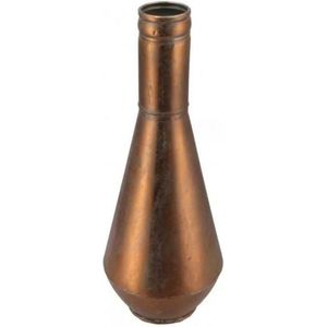 Vaas Dhaka - 47 cm - bronskleurig - Decoratie vaas - Antiek - Binnen - Metaal