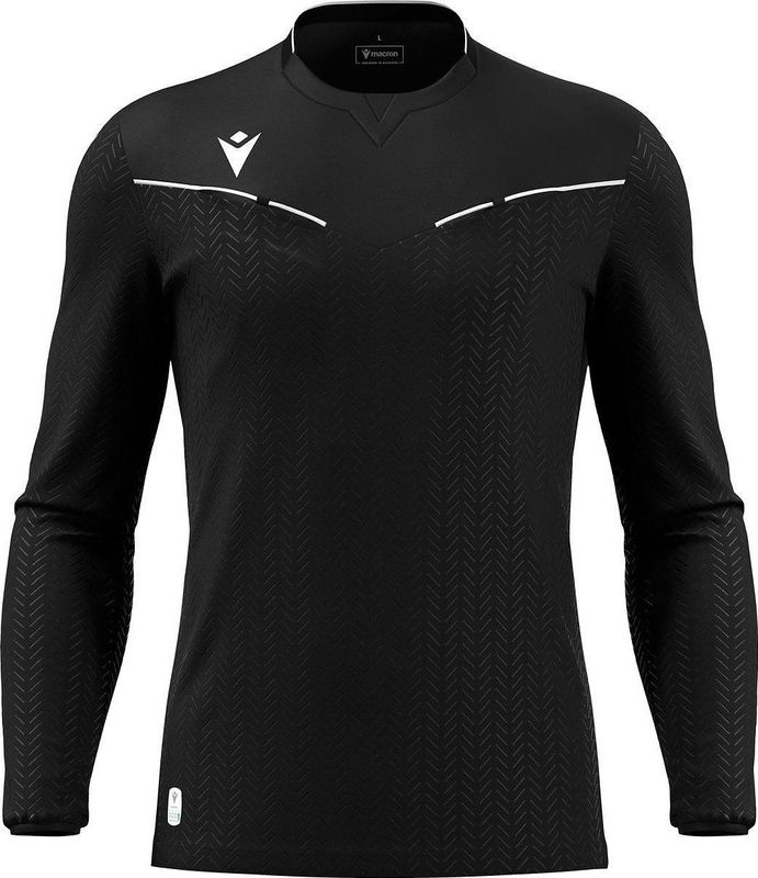 Macron - Ponnet Eco - Scheidsrechtersshirt - Zwart - Lange Mouw