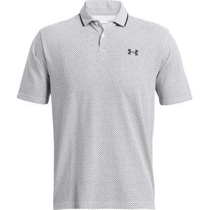 Heren Golfpolo Under Armour Iso-Chill Verge Croscutt Wit Zwart