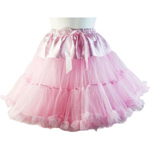 BamBella® - Onesize Grote Petticoat Grote rok poffig Roze Tulle laagjes rokje rok dames