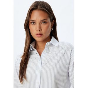 Koton - Blouse - Navy - Transparant - Klassieke Blouse