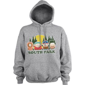 South Park Distressed Hoodie Heather-Grey-S