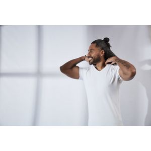 V-nus Stretch Regular V-hals Wit 8-pack XL