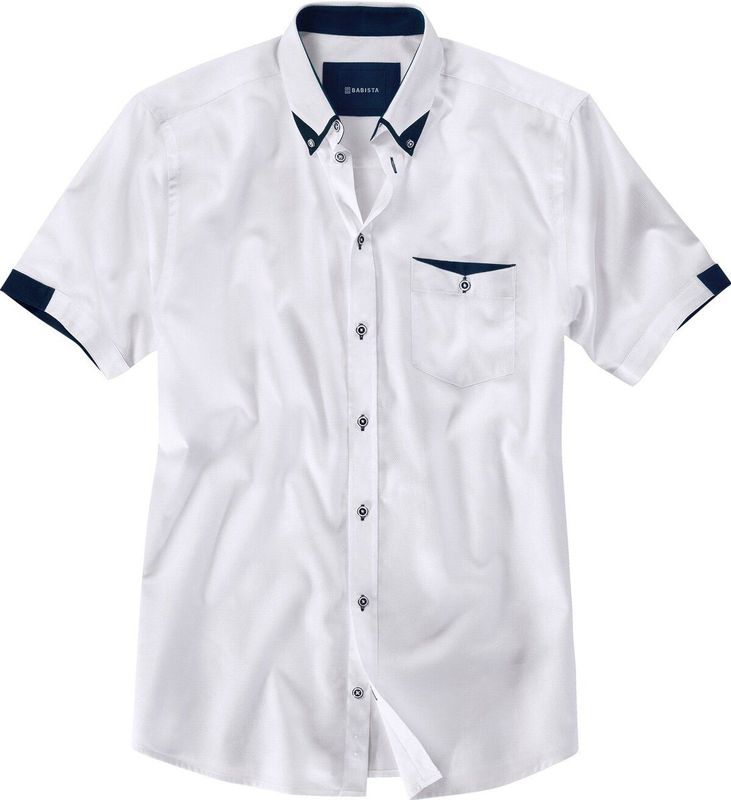 Babista - STEFZITE - Overhemd - Wit - Korte Mouwen