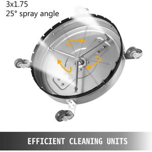 Mima® Hogedruk Reiniger- Pressure Washer- Terrasreiniger- Hogedrukreiniger- 46 (18inch)x166cm- Bekend van Social Media
