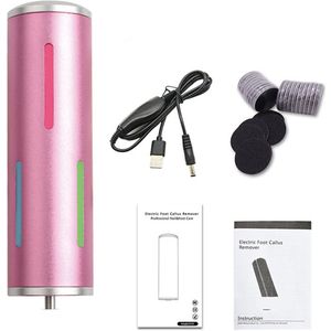 Elektrische Voetvijl met 60 Vervangbare Schuurpads - Hygiënisch & Regelbare Snelheid - Netstroomadapter - Ideaal voor Voetverzorging en Eeltverwijdering