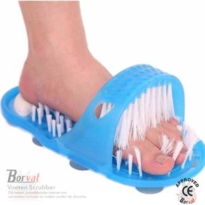 Borvat® - Voeten Scrubber - Voetmassage - Massage Slipper - Voetscrub - Douche Scrub - Voet Schoonmaken - Borstel - Badkamer - Feet Wash Shower