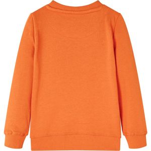 Kindertrui - Maat 104 - Donkeroranje met Gorilla Print