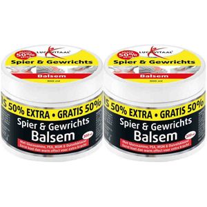 2x Lucovitaal Spier & Gewrichtsbalsem 50% Extra 300 ml