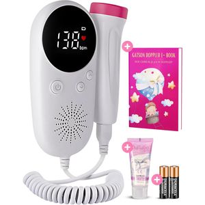 Gatson Doppler Plus - Baby Hartje Monitor - Inclusief E-book en Batterijen - Compact