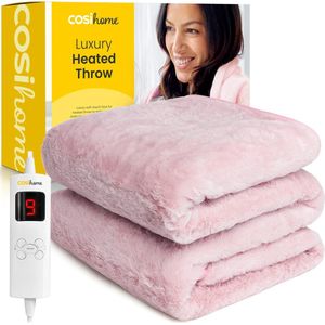 Cosi Home - Luxe Elektrische Deken - Roze - 180 x 130 cm - 9 Warmtestanden