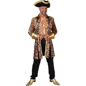 Magic By Freddy's - Circus Kostuum - Luxe Jas Markies Jack Owar Man - Brons, Bruin - Large - Carnavalskleding - Verkleedkleding