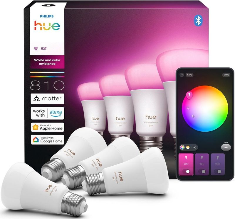 Philips - A60 - Smart Bulb - 810 - 4-pack
