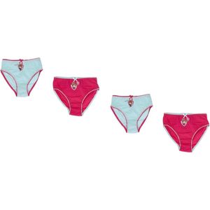 PAW Patrol ondergoed - Set van 4 x slip - Roze + lichtblauw - Maat 110/116
