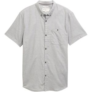 Tom Tailor - 37873 - Overhemd - Krijt Grijze Structuur - Korte Mouwen