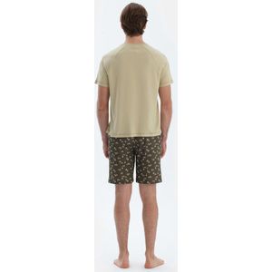 Dagi Dierenprint Pyjamaset met Korte Mouwen, Ronde Hals en Shorts met Normale Taille