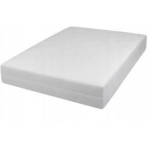 Gewatteerde matrashoes met rits Wit 80x200 cm