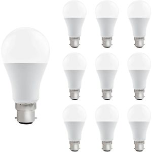 VITO LED Lamp A60 B22 - 15W (vervangt 100W) - 1335lm - 2700K - 220-240V - Ø50mm - Energiezuinig - 10 stuks