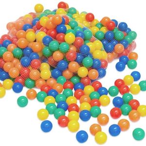 100 stuks kleurrijke kunststof ballen - Ø 4 cm / Ø 55 cm - zwembaden voor kinderen - speelgoed voor kleine kinderen - tenten gemengde kleuren .