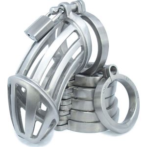 BON4MXL Extra Large High Quality Male Stainless Steel Chastity Cage Extra Grote Roestvrijstalen Peniskooi