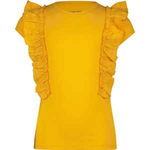 4PRESIDENT T-shirt meisjes - Mango Yellow - Maat 116 - Meiden shirt