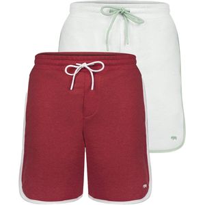 Felix Hardy - Jogger Short - Korte Broek - Bordeaux - 2 Pack Heren
