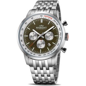 Rotorcraft Watches - Berlin - RC3803 - herenhorloge chronograaf - zilverkleurig - 45 mm