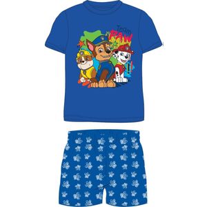 Paw Patrol team Paw shortama/pyjama blauw katoen maat 134