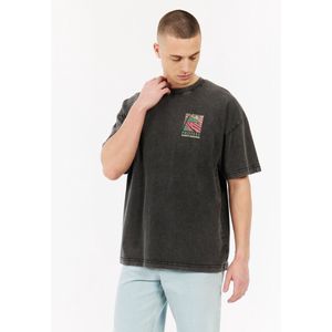 Protest Prtatlin - T shirt Heren - Korte mouwen - Ronde hals - Loose fit – True Black