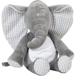 Vaco Knuffel Billy Olifant 30 Cm Polyester Grijs