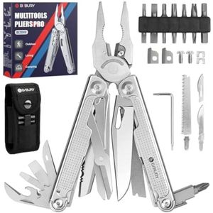 Multitool Gereedschap, Opvouwbare Roestvrijstalen Tang, Multifunctioneel Multigereedschap met Verbeterde Schaar en Schroevendraaier, Ideaal voor Kamperen, Jagen, Wandelen en Doe-Het-Zelf Projecten