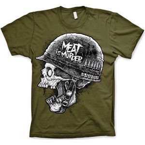 Hybris Meat Is Murder T-Shirt SH-1-15747-H52-8 Olive-S