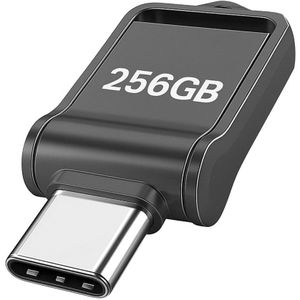 Perfect Speed - Mini USB-stick - 256GB - USB-C & USB-A - 960 mbps - Extreem klein - Black Edition