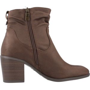 Mustang - Miriana - Enkellaarsjes - Zwart - 5 tot 8 cm Hakhoogte - Ritssluiting