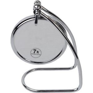 Gérard Brinard metalen spiegel spiegel zilver 7x vergroting - Ø15cm