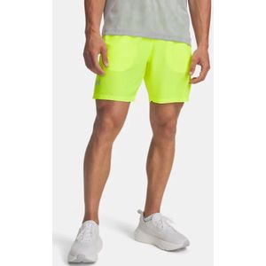 Under Armour - Ua Launch 7 - Sportshorts - Geel