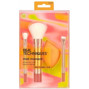 Real Techniques Midi Moment Face + Cheek+ Eye Brush Set