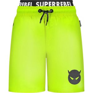 SuperRebel - Zwembroek Rocky - Neon Yellow - Maat 128