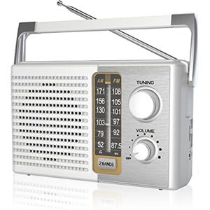 Draagbare AM/FM Strijstorradio voor Binnen en Buiten, Ideaal voor Senioren