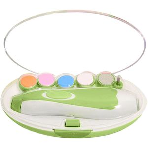 Elektrische Baby Nagelvijl - Manicure Set - Voor Pasgeborenen & Peuters - Veilig & Draagbaar - Groen