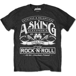 Asking Alexandria - Rock 'N Roll Heren T-shirt - M - Zwart