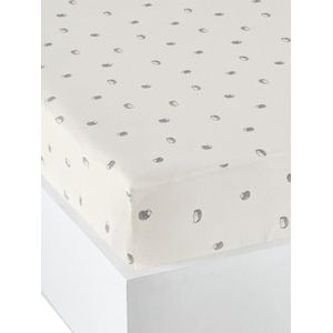 Vertbaudet - LOVELY NATURE - Hoeslaken - Ivoor - Biokatoen, Elastische Hoeken, 60 x 120 cm of 70 x 140 cm