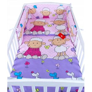 BabyLux Kinderledikant beddengoed 6-delig 120x60/90x120cm Katoen