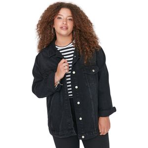 Trendyol Antraciet Spijkerjack Met Zak En Detail Tbbss22Ye00000