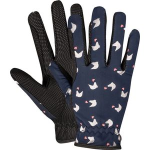 Waldhausen Rijhandschoenen Lucky Dora Kids - maat 7-9YRS - navy/lucky