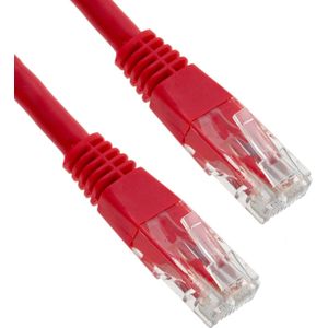 BeMatik - 10 m rode Cat.6 UTP Ethernet-netwerkkabel